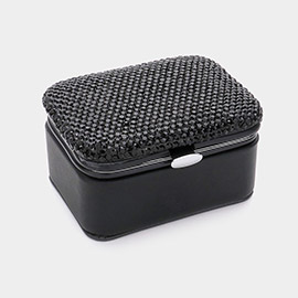 Bling Studded Mini Portable Jewelry Box