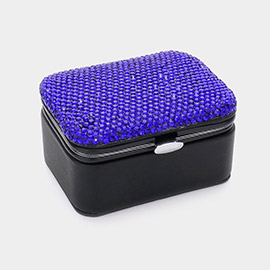 Bling Studded Mini Portable Jewelry Box