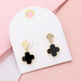 Quatrefoil Dangle Earrings