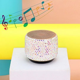 Mini Portable Bling Studded Wireless Speaker