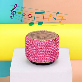 Mini Portable Bling Studded Wireless Speaker