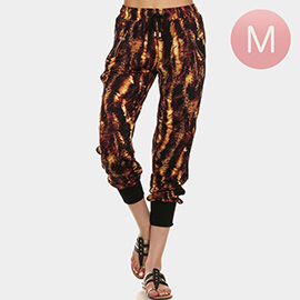 Medium - Hot Gold Melt Printed Jogger Pants