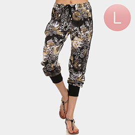 Large - Lady Printed Jogger Pants