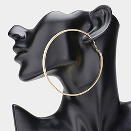 Oversized Glittered Hoop Earrings