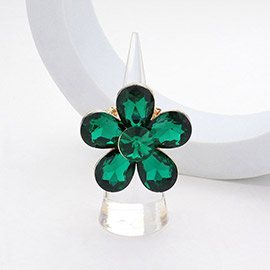 Flower Stone Cluster Stretch Ring