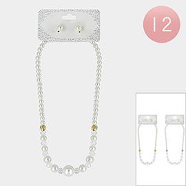 12PCS - Pearl Necklaces