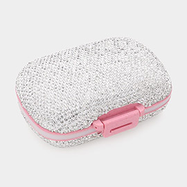 Bling Studded Pill Organizer Case