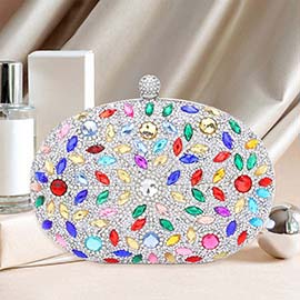 Marquise Stone Accented Bling Evening / Clutch Bag