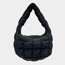 Quilted Puffer Shoulder Cloud Bag