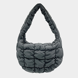 Quilted Puffer Shoulder Cloud Bag