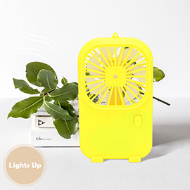 LED Summer USB Charge Hand Fan 