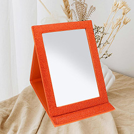 Bling Studded Folding Makeup Mirror