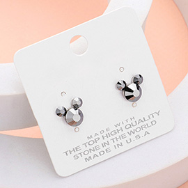 Mouse Character Stud Earrings