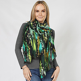 Abstract Foil Print Scarf