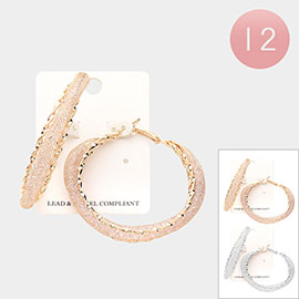 12Paris - Mesh Metal Hoop Earrings