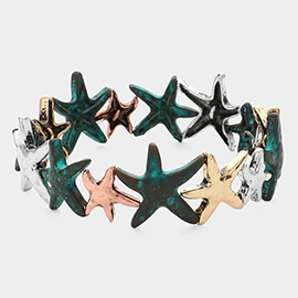 Metal Starfish Stretch Bracelet