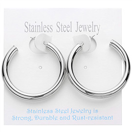 Stainless Steel Hoop Earrings