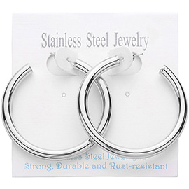 Stainless Steel Hoop Earrings