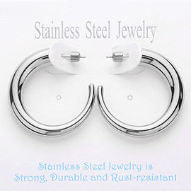 Stainless Steel Hoop Earrings