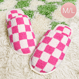 Checkerboard Soft Home Indoor Floor Slippers