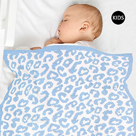 Leopard Patterned Reversible Kids Throw Blanket