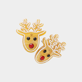 Resin Rudolph Stud Earrings