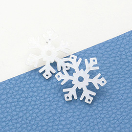 Hologram Snowflake Stud Earrings