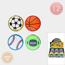 12PCS - Light Up Sports Theme Yoyo Fast The Amazing Hoverball Toys