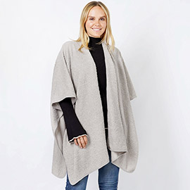 Teddy Fur Soft Cape/Ruana Poncho