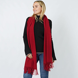 Solid Color Soft Oblong Scarf