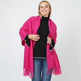 Solid Color Soft Oblong Scarf