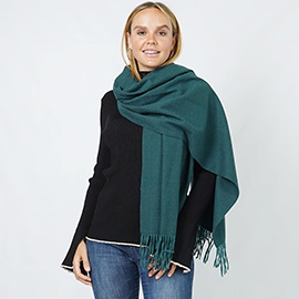 Solid Color Soft Oblong Scarf