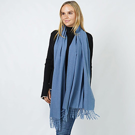 Solid Color Soft Oblong Scarf