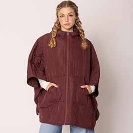 Puffer Cape Poncho