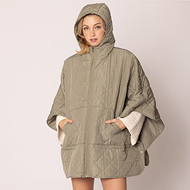 Puffer Cape Poncho