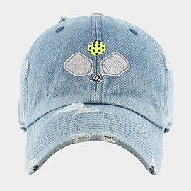 Pickleball Paddle Ball Vintage Baseball Cap