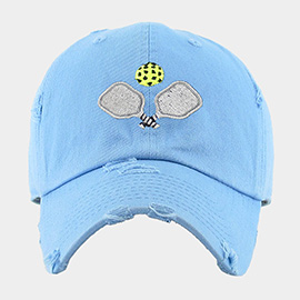 Pickleball Paddle Ball Vintage Baseball Cap