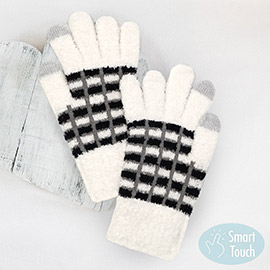 Cozy Colorblocked Smart Touch Gloves