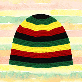 Rasta Inspired Knit Beanie