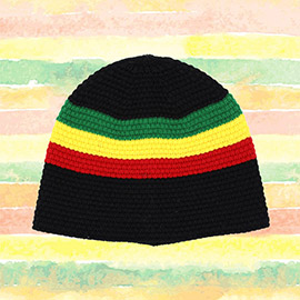 Rasta Inspired Knit Beanie