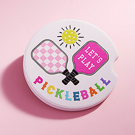 PICKLEBALL Car Coaster