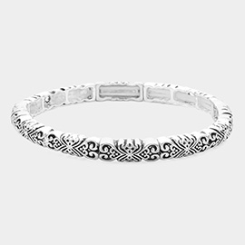 Tailored Look Metal Stackable Stretch Bracelet