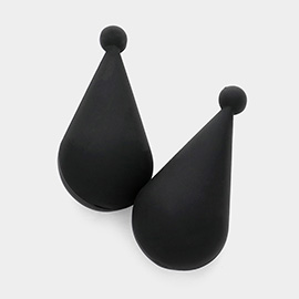 Brushed Matte Teardrop Earrings