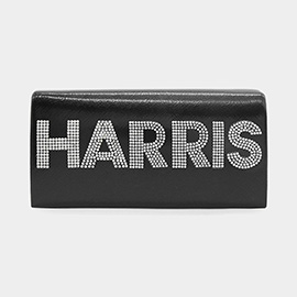 HARRIS Bling Studded Metallic Clutch Bag / Evening Crossbody Bag