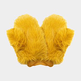 Faux Fur Mitten Gloves