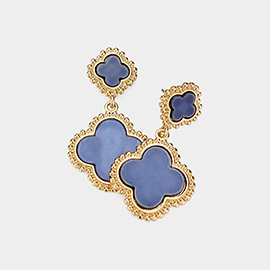 Double Quatrefoil Dangle Earrings