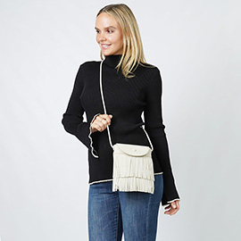 Fringe Mini Crossbody Bag