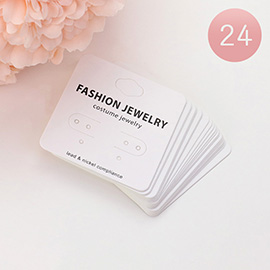 24PCS - Earring Jewelry Display Cards