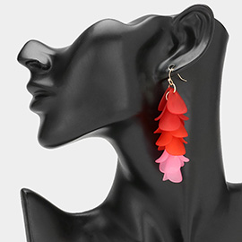 Matte Petal Dropdown Earrings