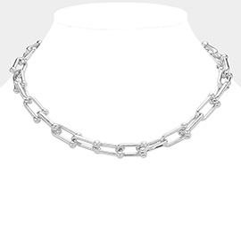 Hardware Metal Link Chain Necklace